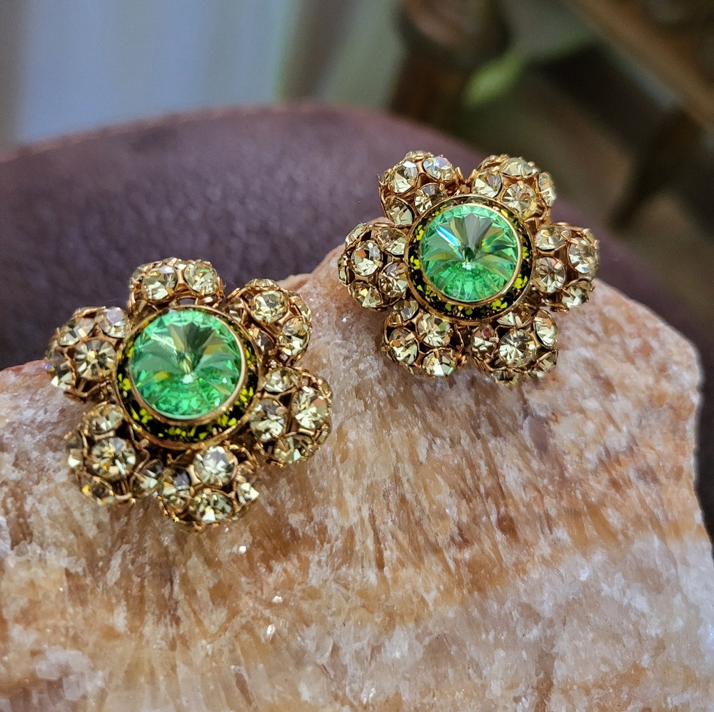 Vintage crystal earrings